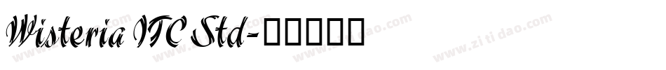 Wisteria ITC Std字体转换
